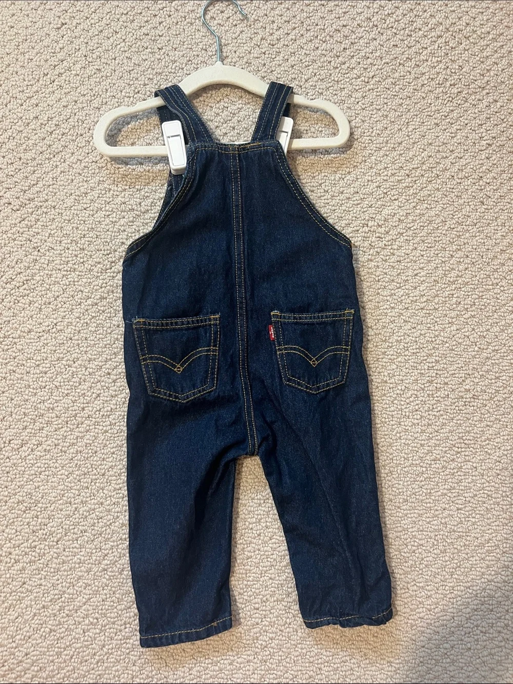 Levi's Dark Blue Denim Kids Overalls